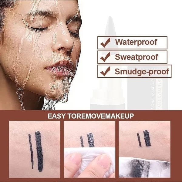 Matte Quick-Dry Eyeliner – Waterproof, Smudge-Proof & Gift-Ready! 💄🎁